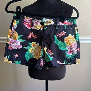 Old Navy Womens Hawaiian Floral Summer Shorts Size 2